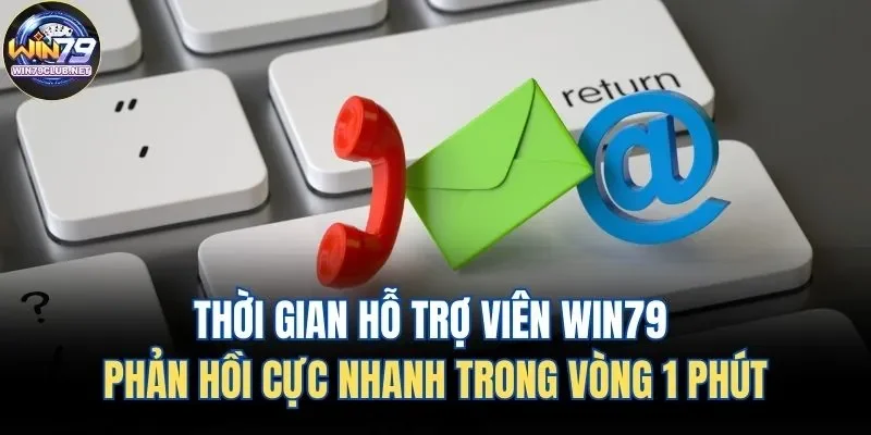 Thời gian hỗ trợ viên Win79 phản hồi cực nhanh trong vòng 1 phút